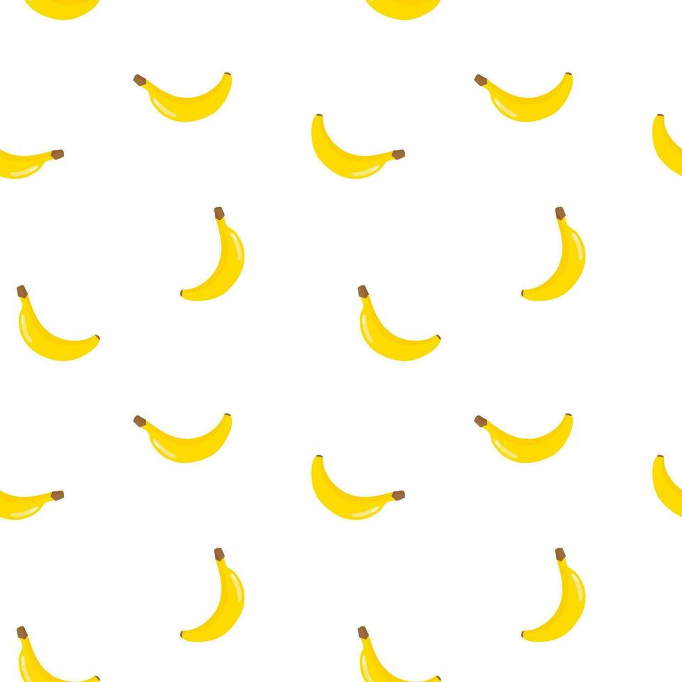 Bananas vector seamless pattern, background, wallpaper, print, textile, fabric, wrapping paper, packaging design