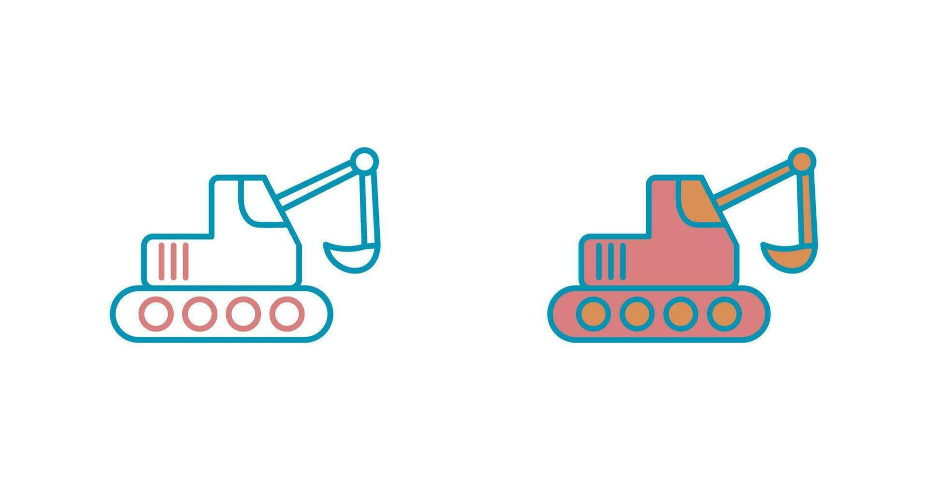 Escavator Vector Icon