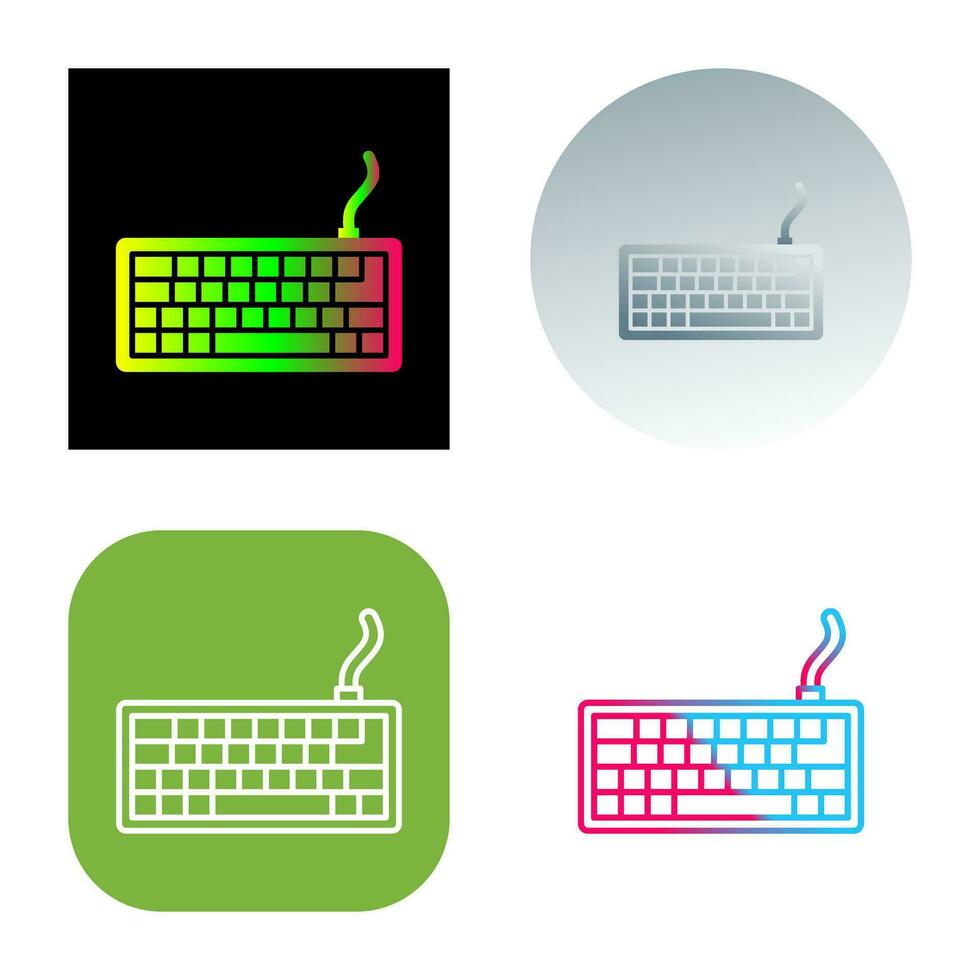 icono de vector de teclado