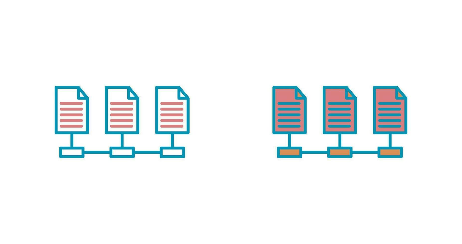 Network Files Vector Icon