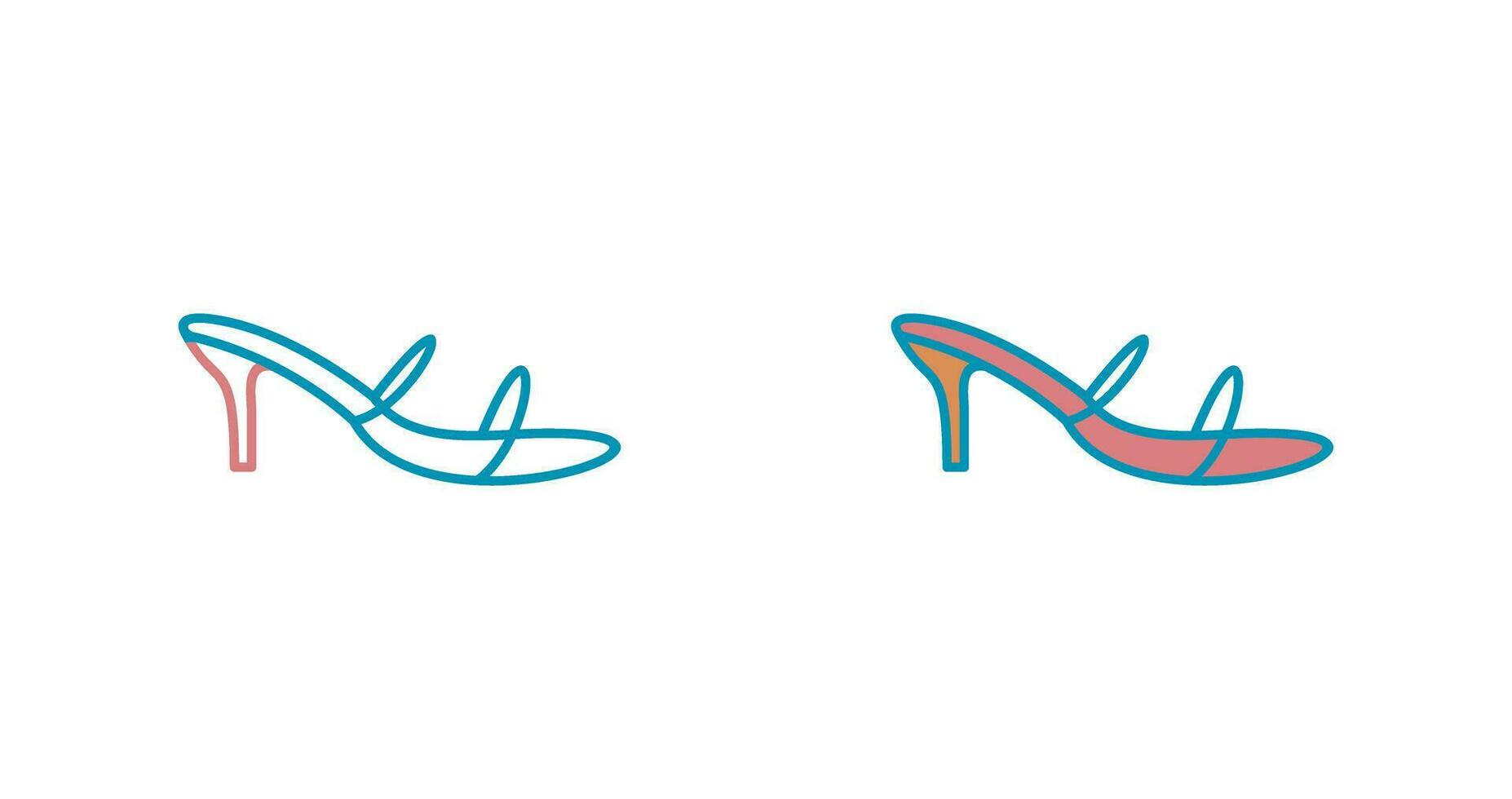 Stylish Sandals Vector Icon