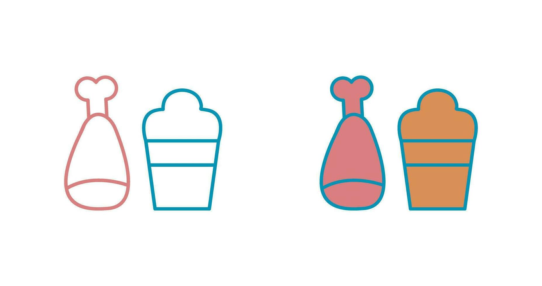 Food and Beer Vector Icon