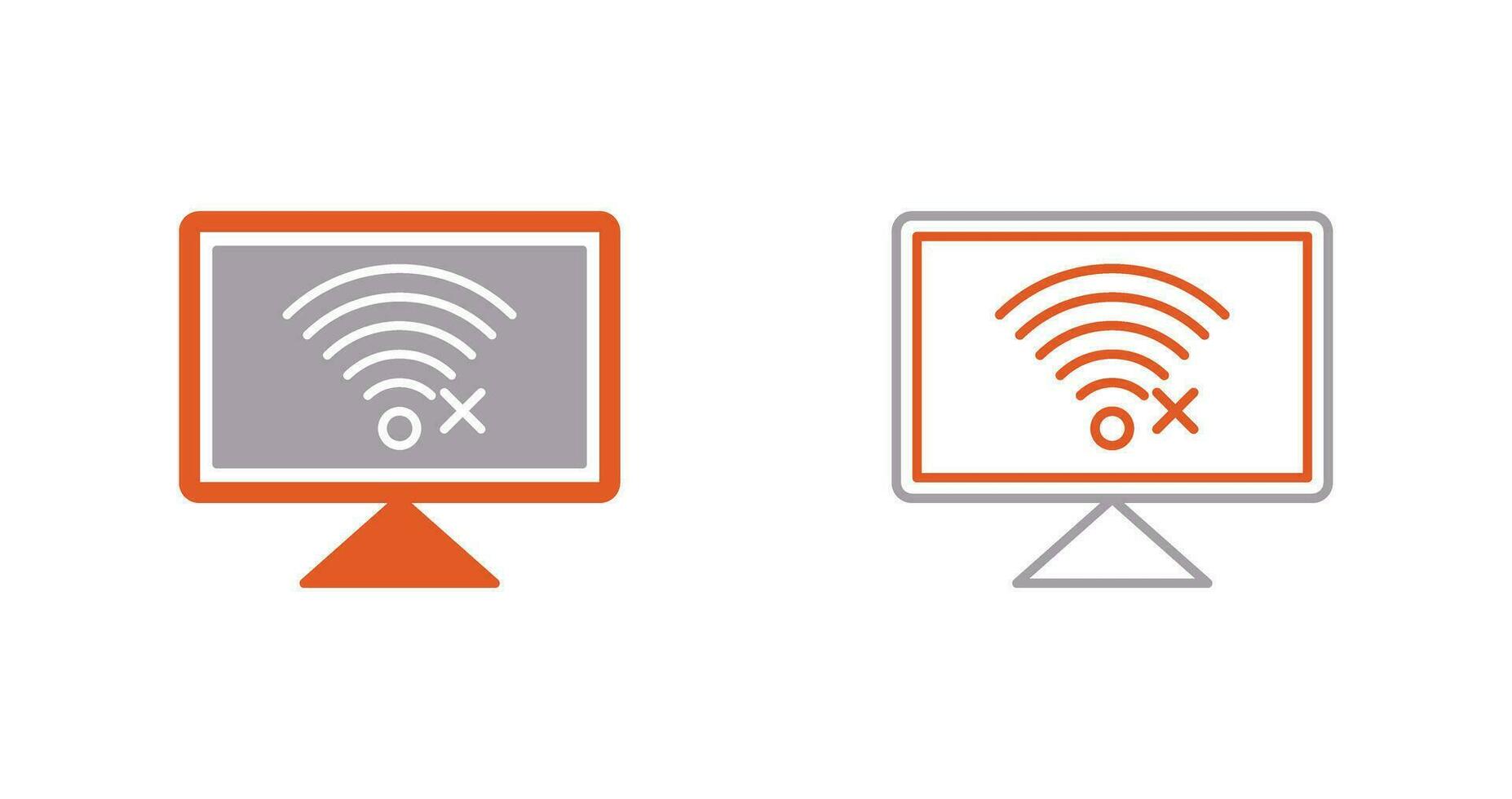 Disconnected Network Vector Icon