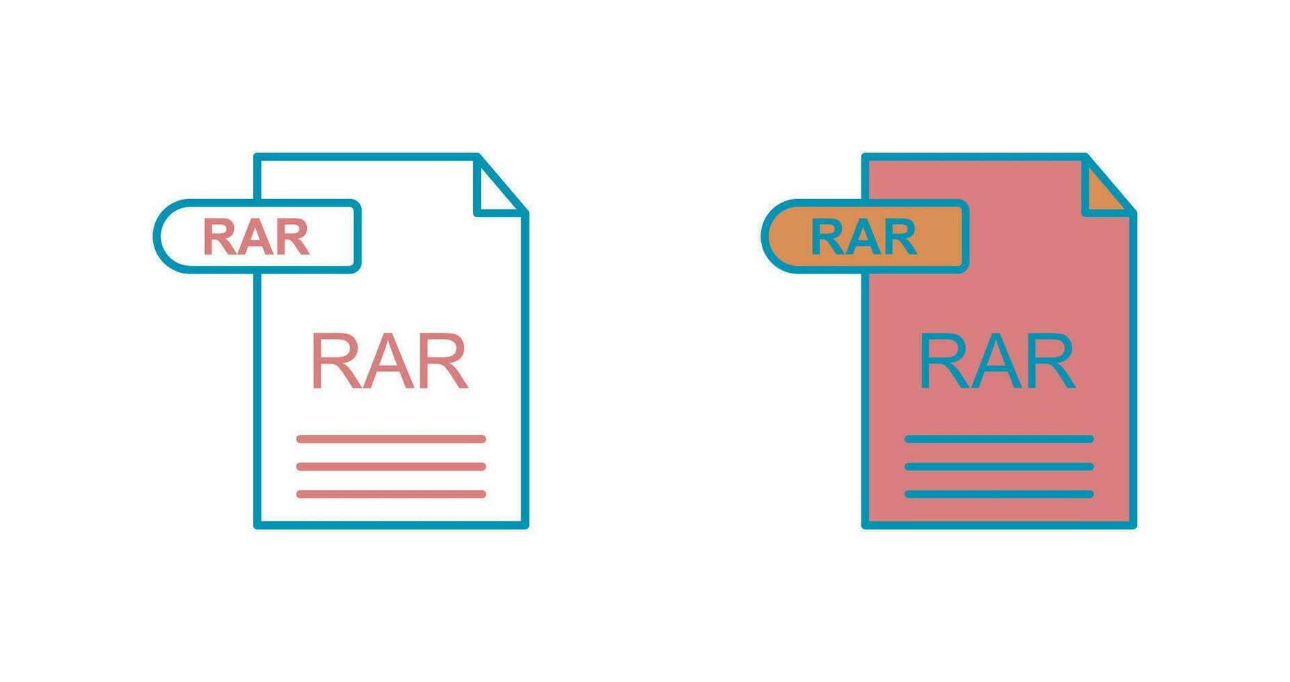 RAR Vector Icon