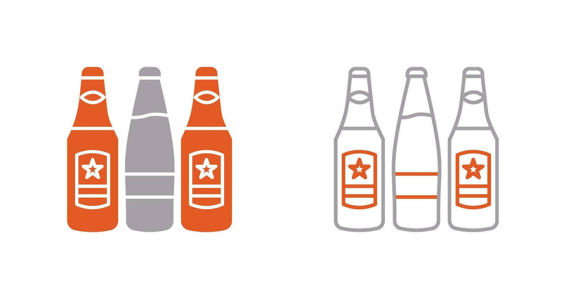 Beer Bottles Vector Icon