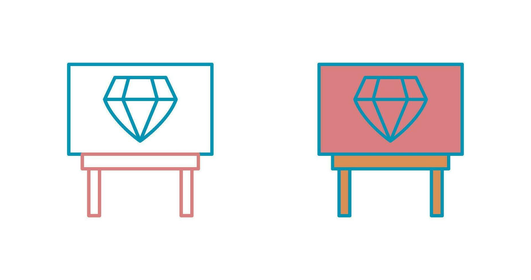 Diamond Exhibit Vector Icon