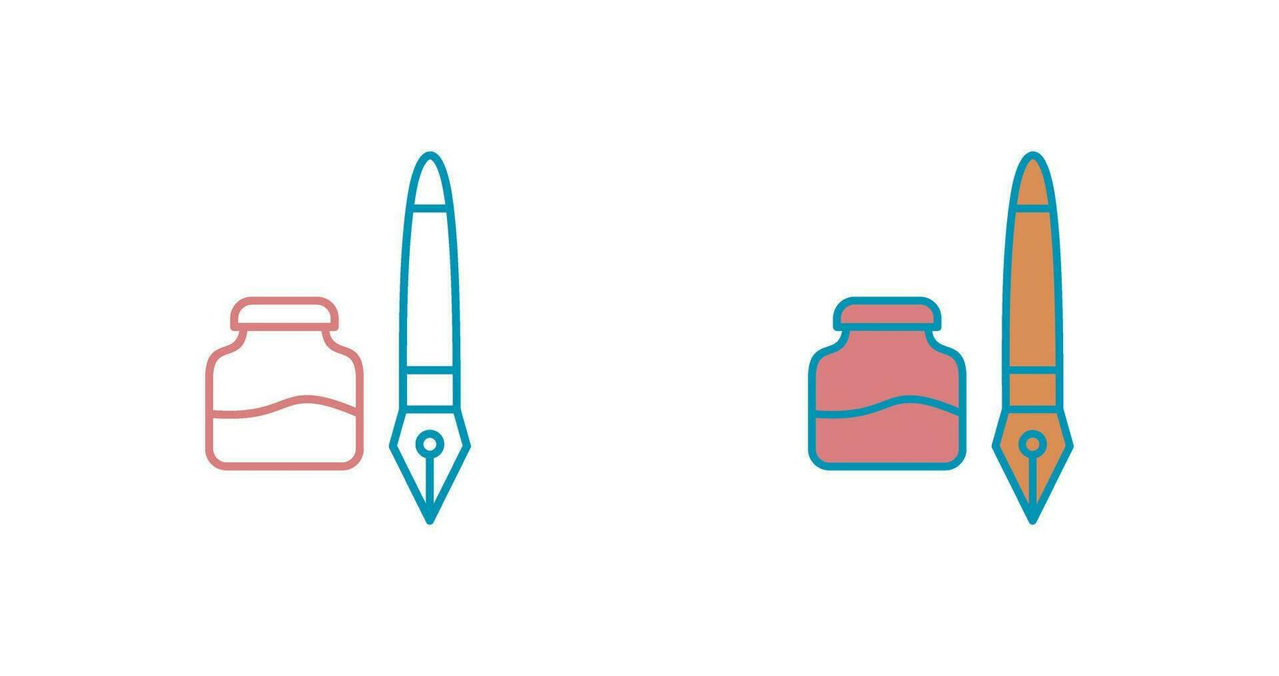 Ink and Pen Vector Icon