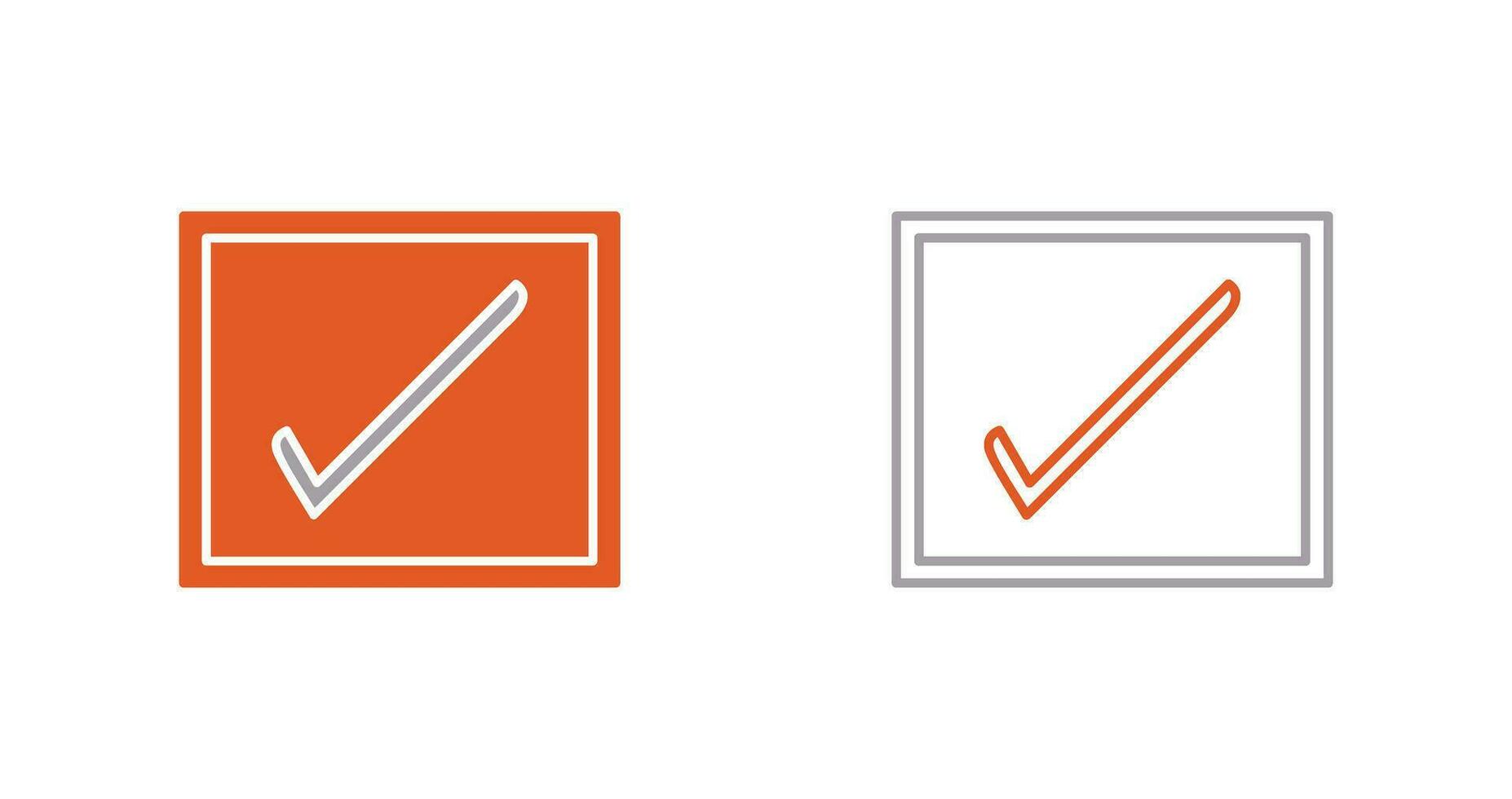 Checkbox Vector Icon