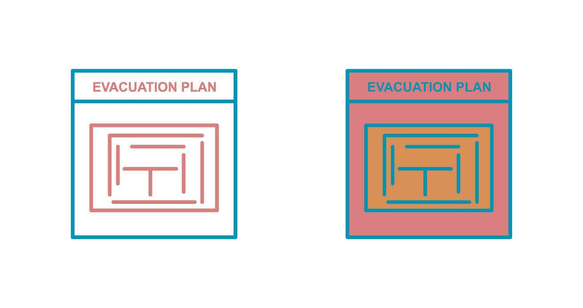 Evacuation Plan Vector Icon