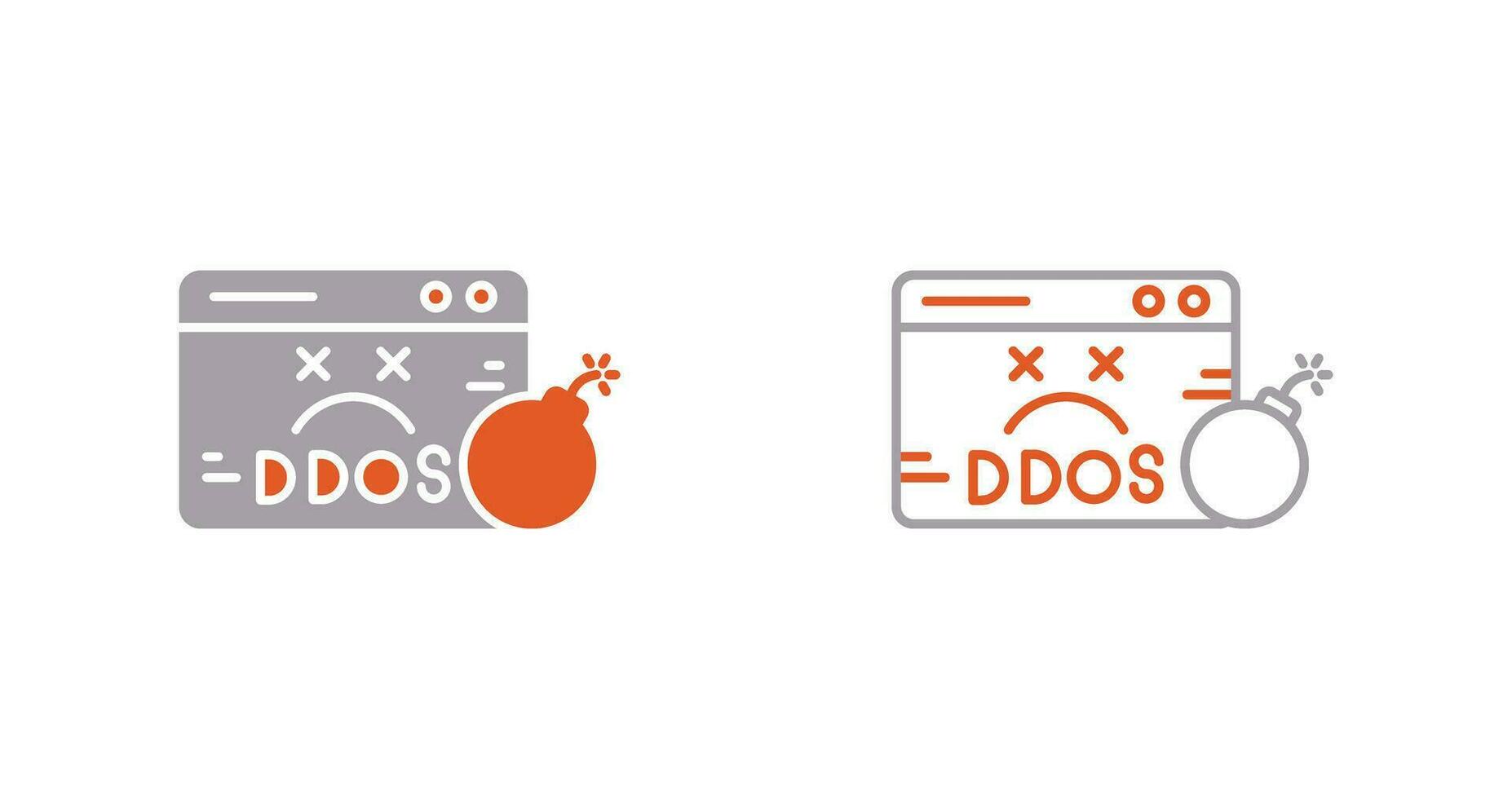 icono de vector de ddos