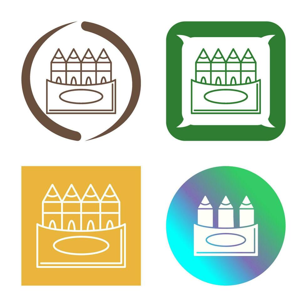 Crayons Vector Icon
