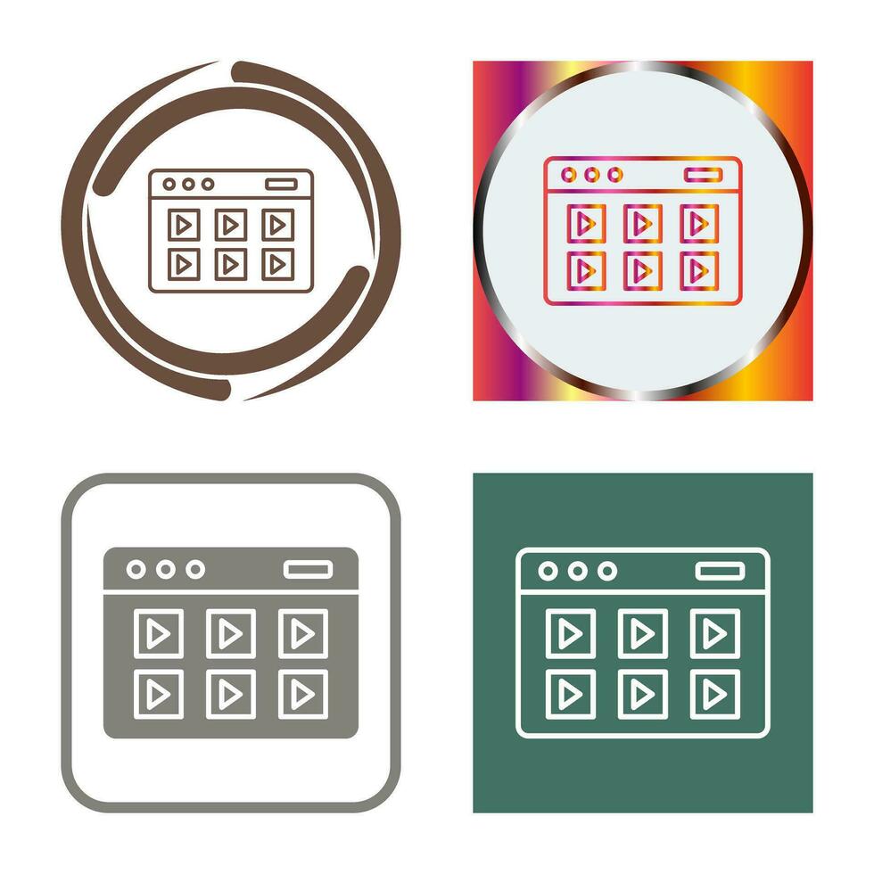 Online Course Vector Icon