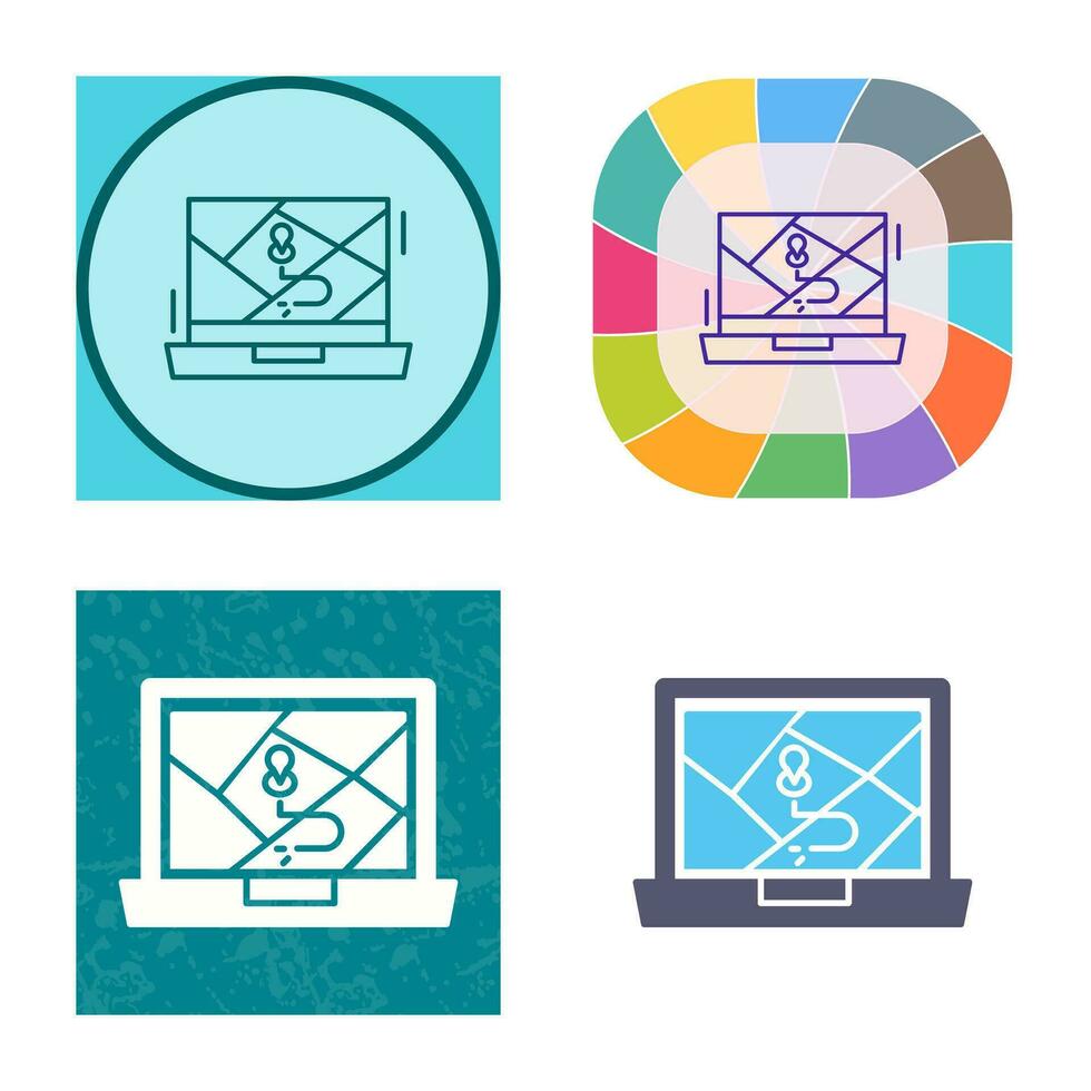 Google Map Vector Icon