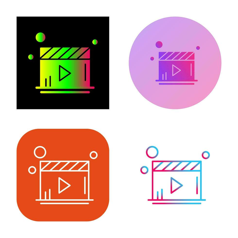 icono de vector de reproductor de video