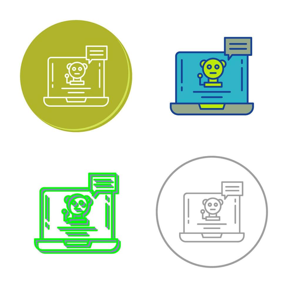 Chat Bot Vector Icon