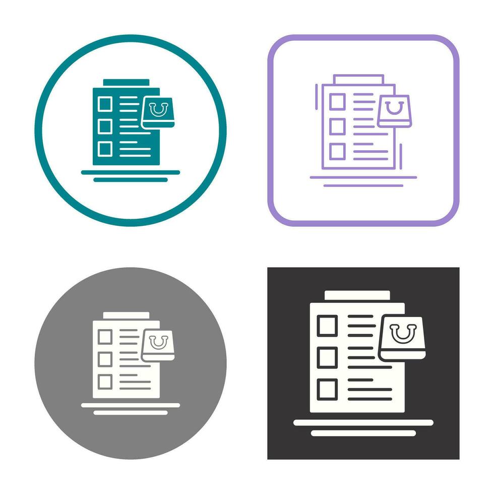 Wish List Vector Icon