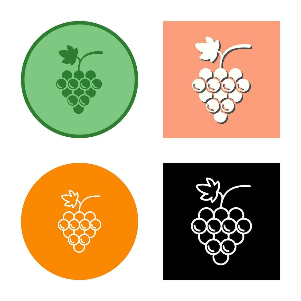 Grapes Vector Icon