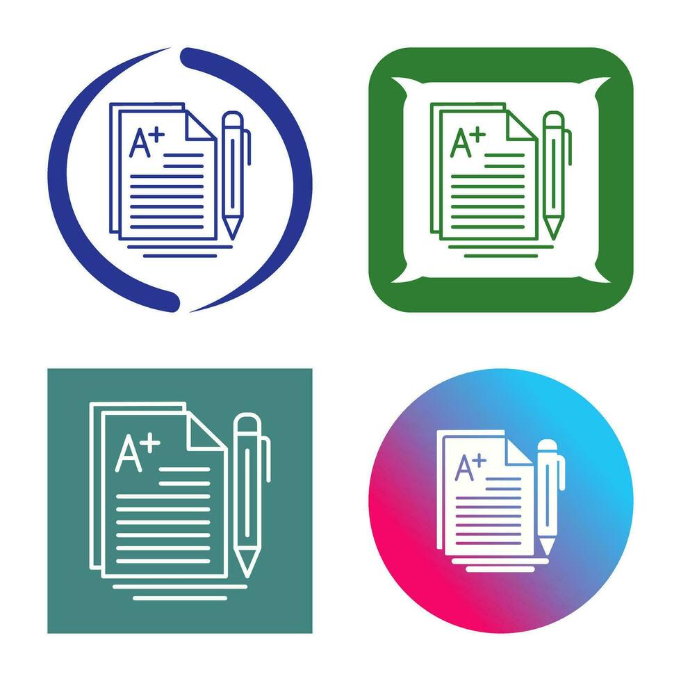 A Grade Vector Icon