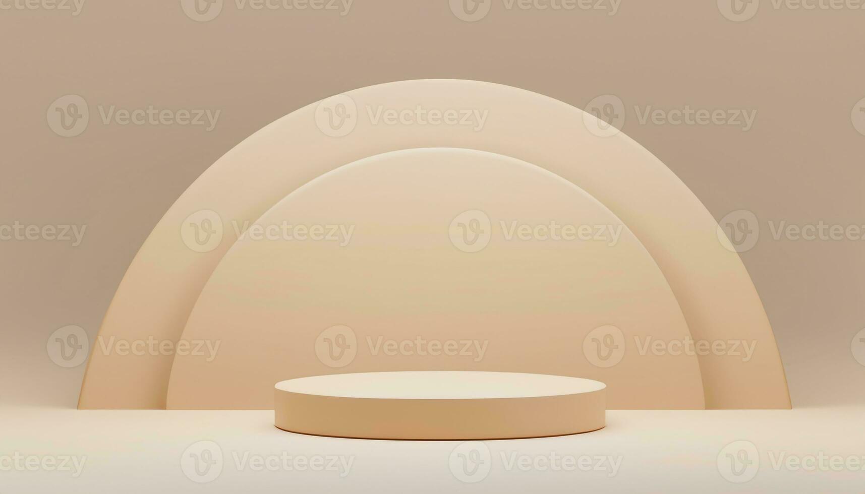 Pastel 3d background product display podium. Minimal wall scene for products showcase, Promotion display, Generative Ai photo