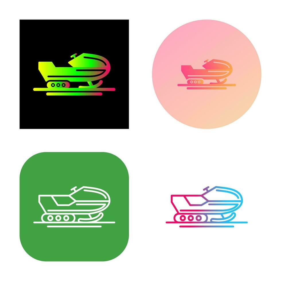Snowmobile Vector Icon