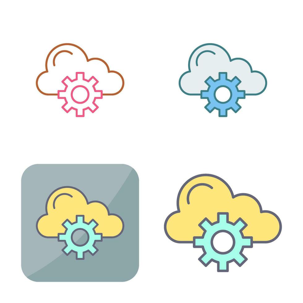 Cloud Computing Vector Icon