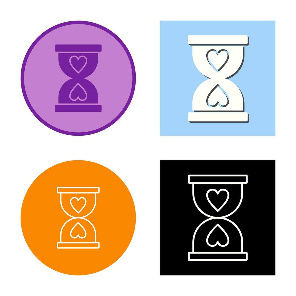 icono de vector de reloj de arena