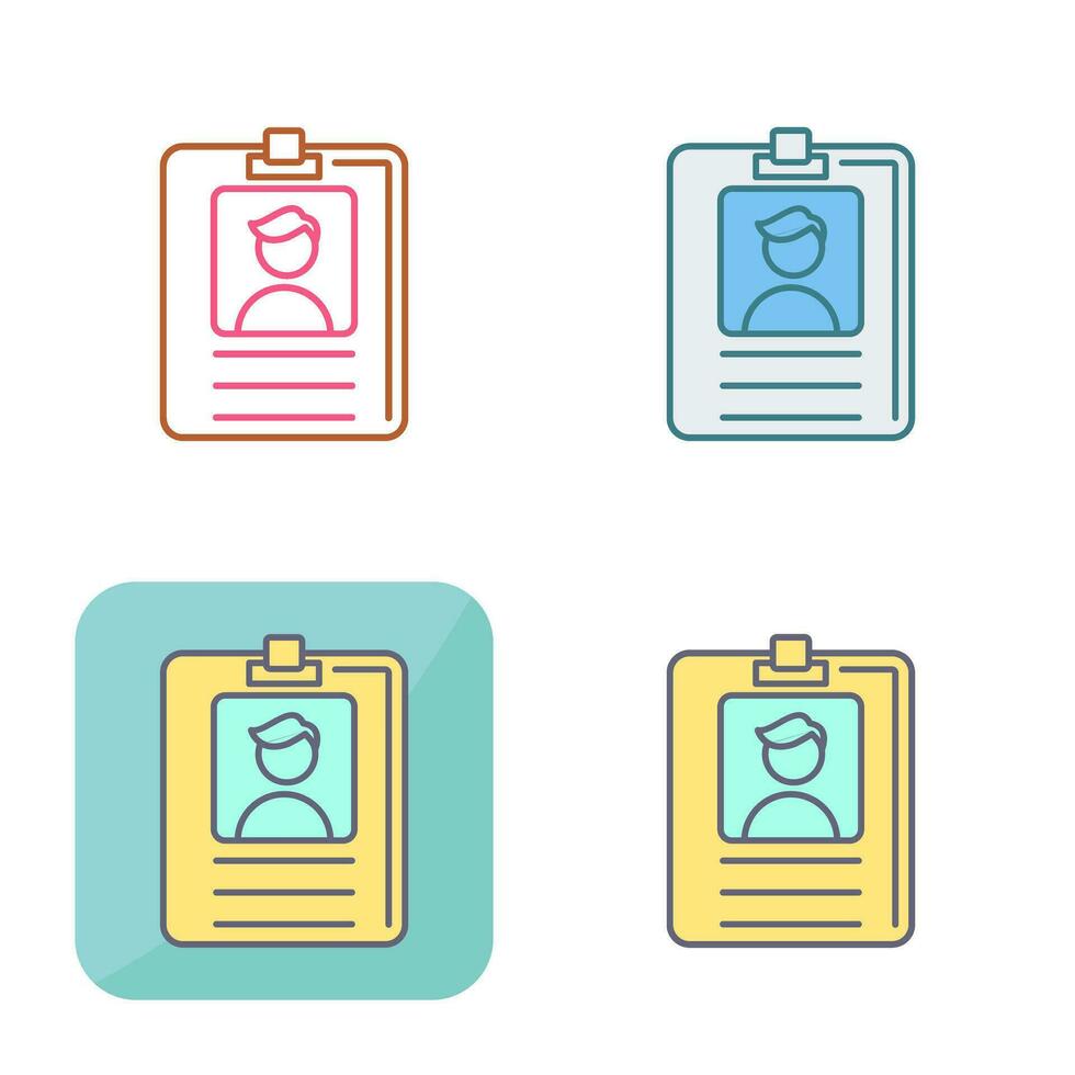 Id Card Vector Icon