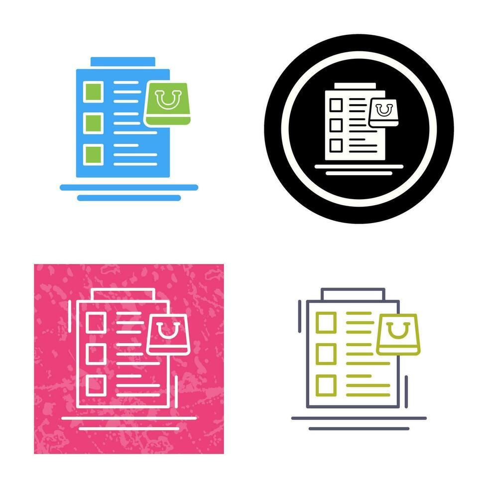 Wish List Vector Icon