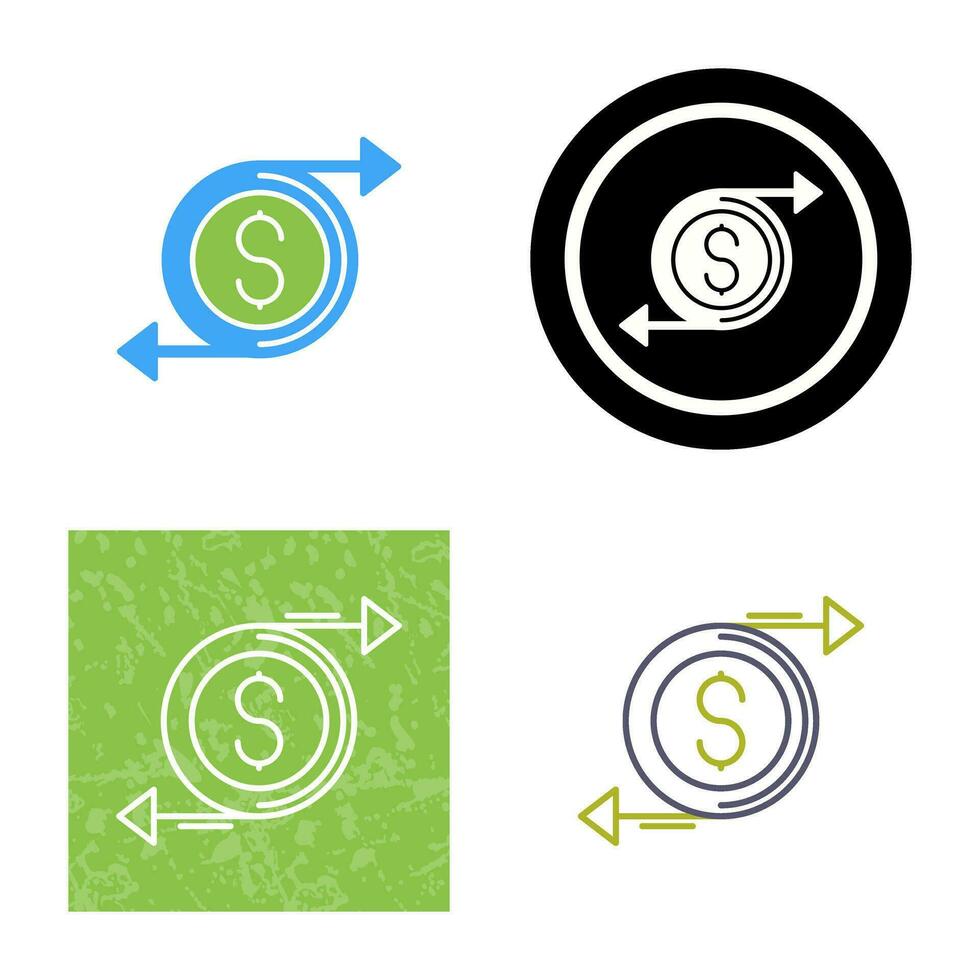Money Flow Vector Icon