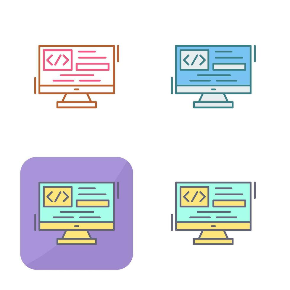 Coding Vector Icon