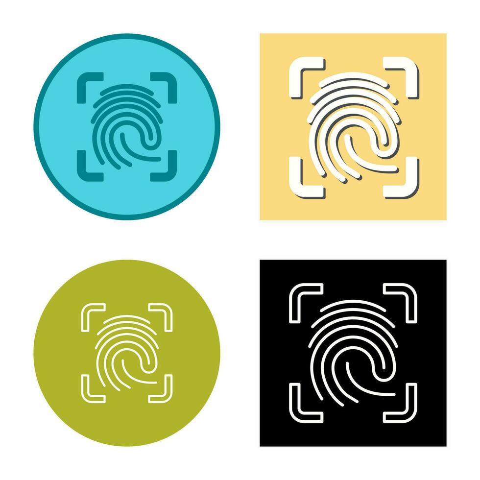 Finger Print Vector Icon
