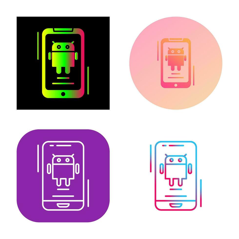 icono de vector de Android