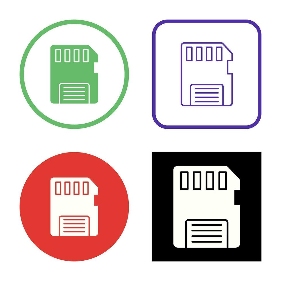 Memory Card Vector Icon