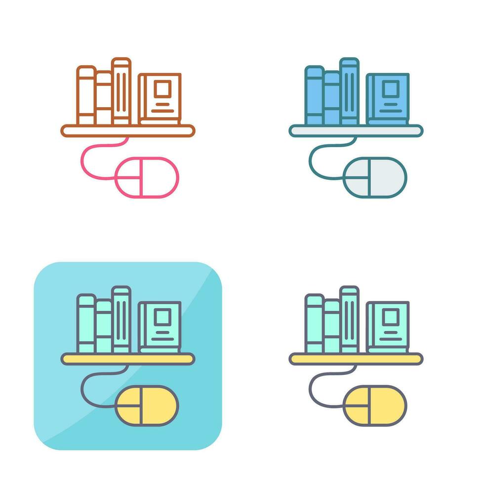 Digital Library Vector Icon