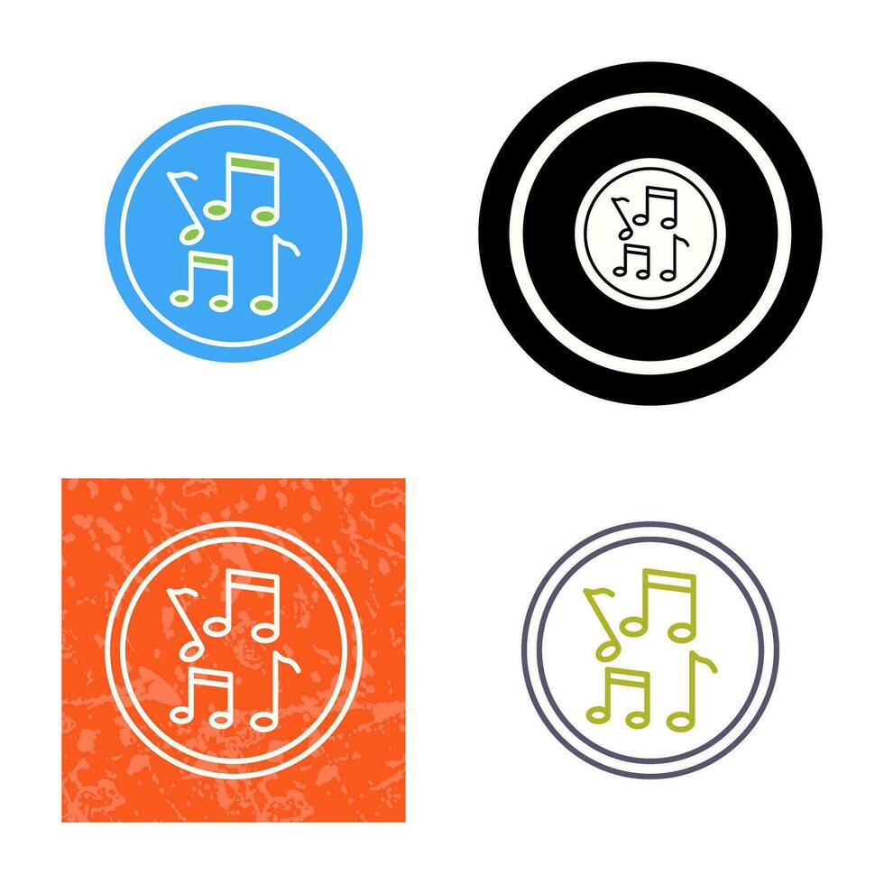 Musical Notes Vector Icon