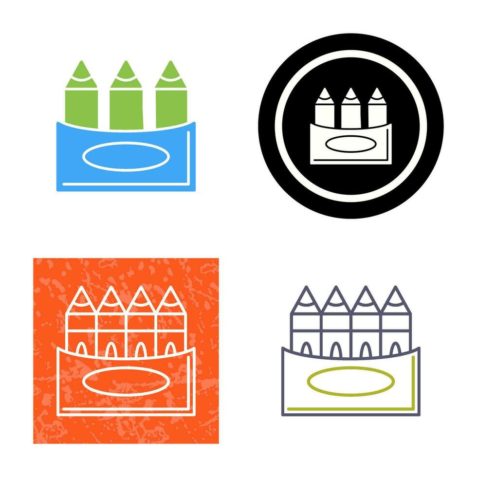 Crayons Vector Icon