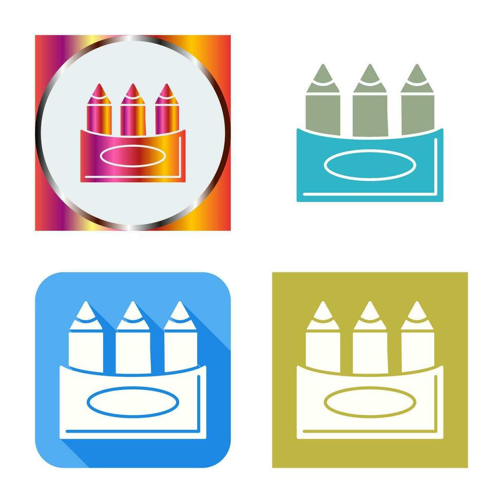 Crayons Vector Icon