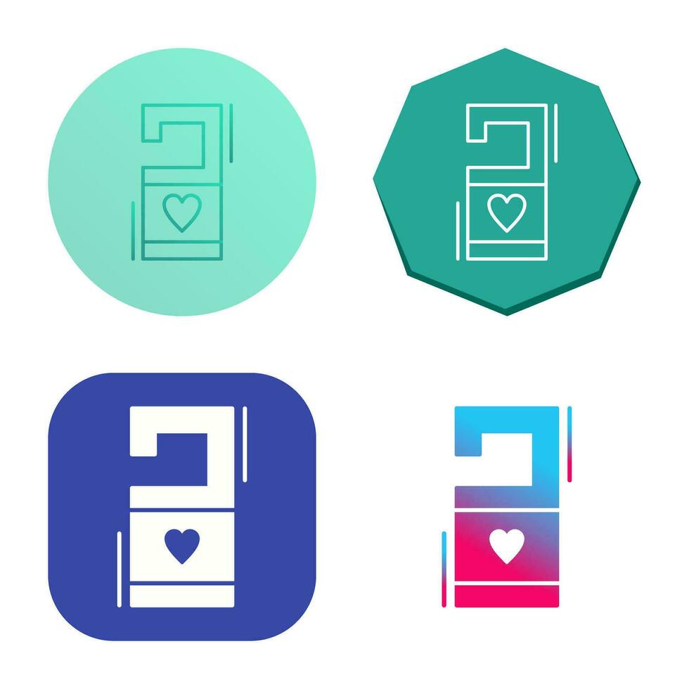 Door Knob Sign Vector Icon