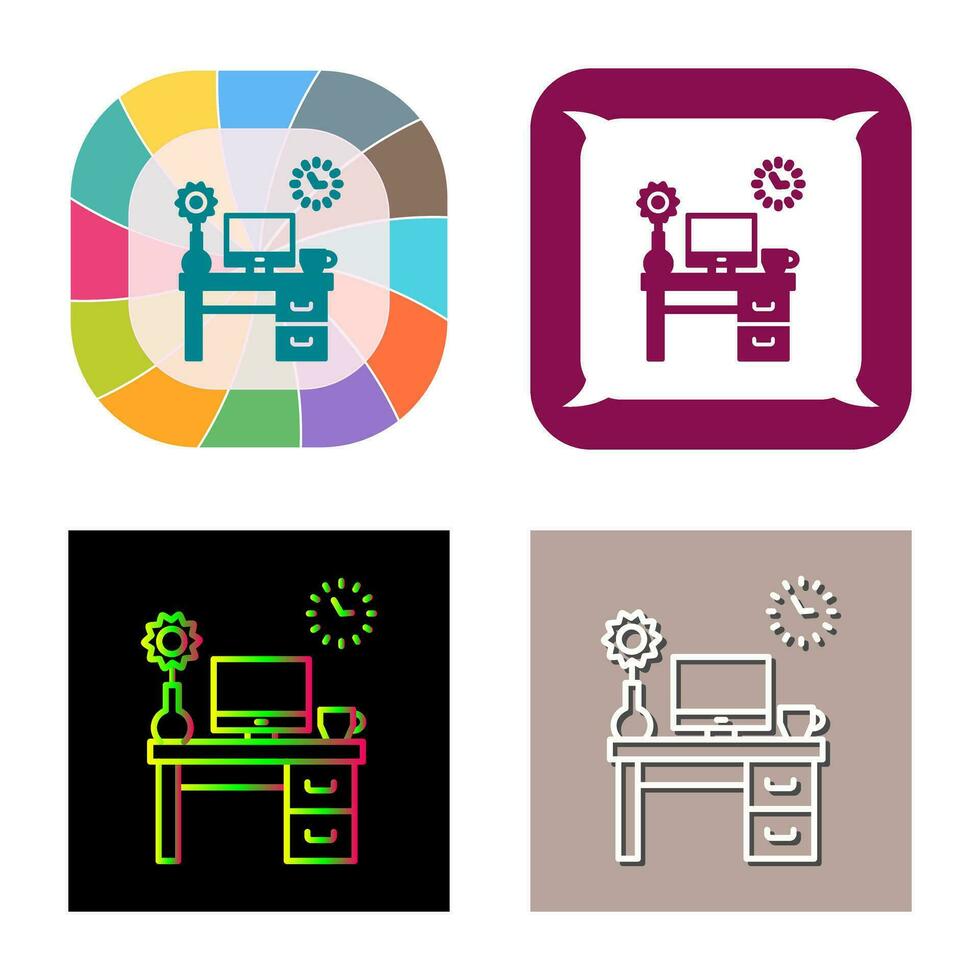 Work Table Vector Icon
