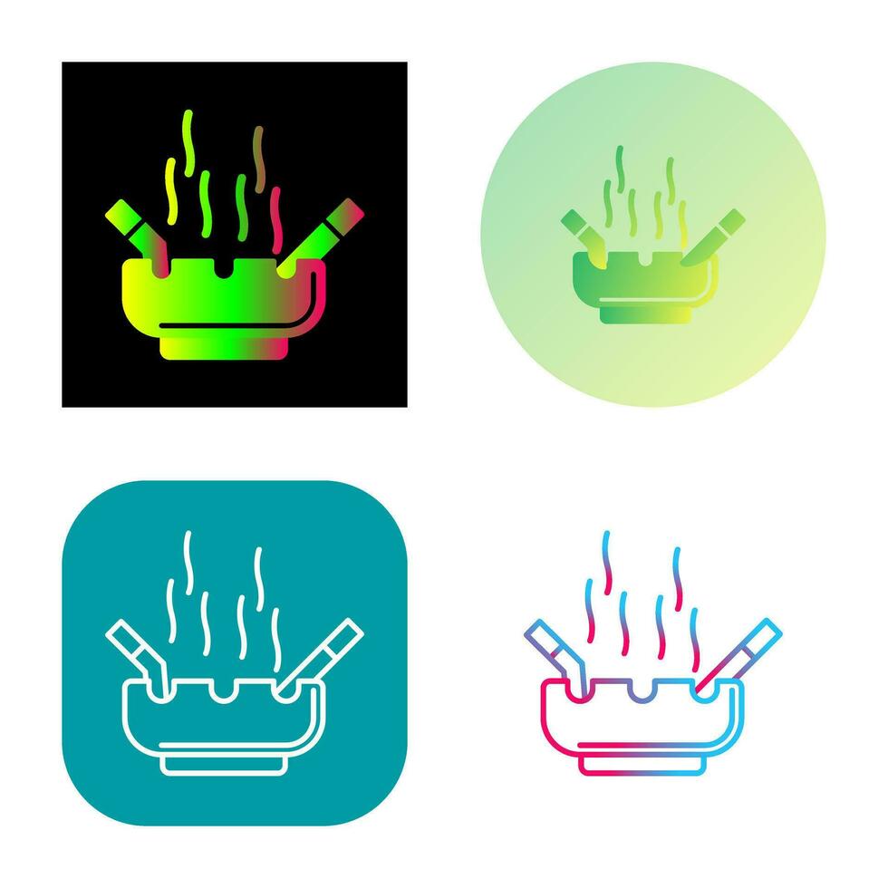 Ashtray Vector Icon