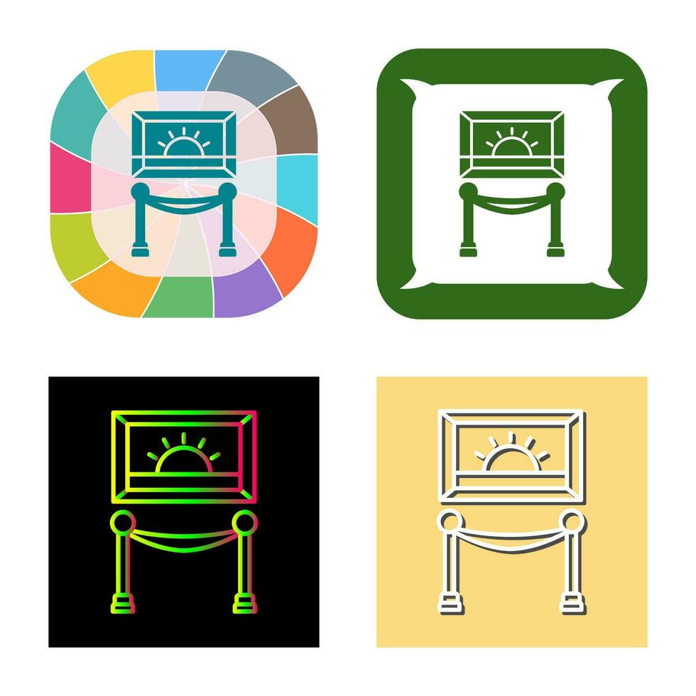 Painting Exhibit Vector Icon