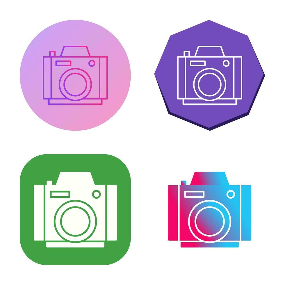 icono de vector de cámara de fotos