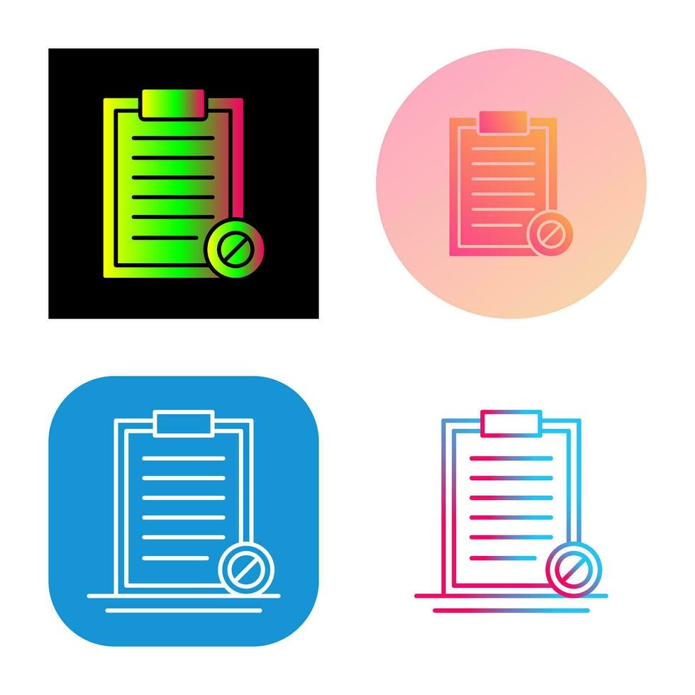 Prohibition Vector Icon