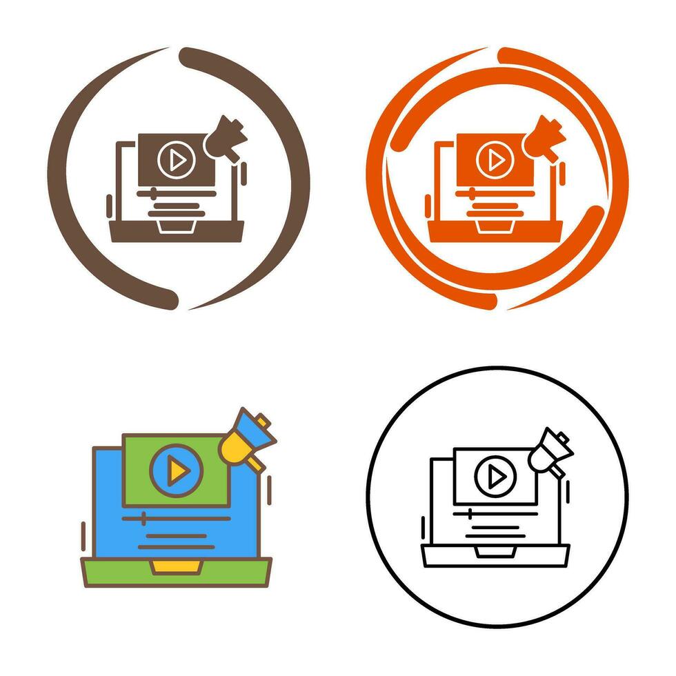 Video Marketing Vector Icon