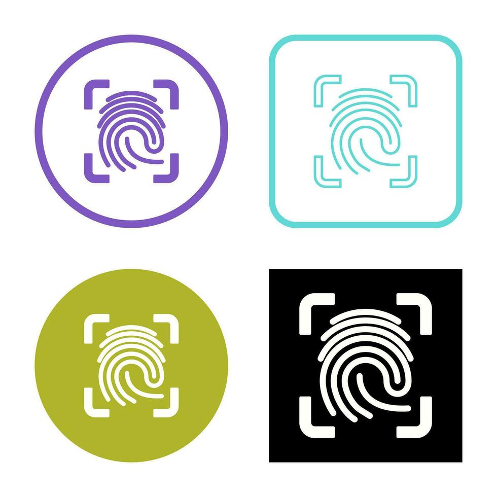 Finger Print Vector Icon