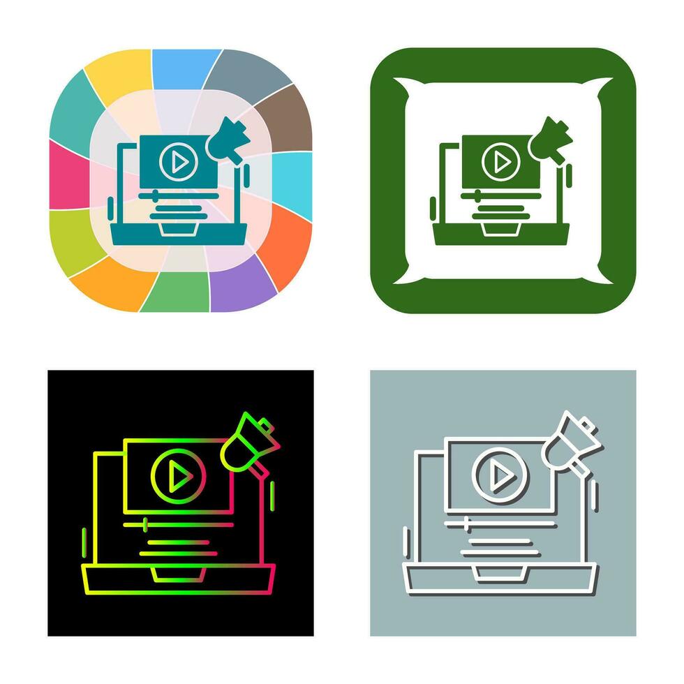 Video Marketing Vector Icon