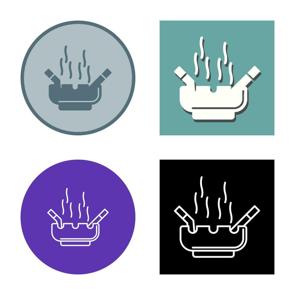 Ashtray Vector Icon