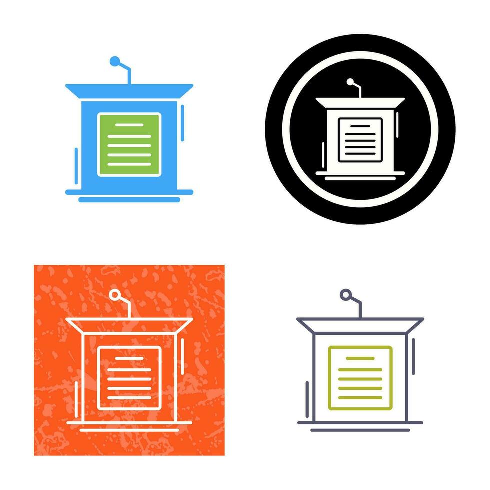 Podium Vector Icon
