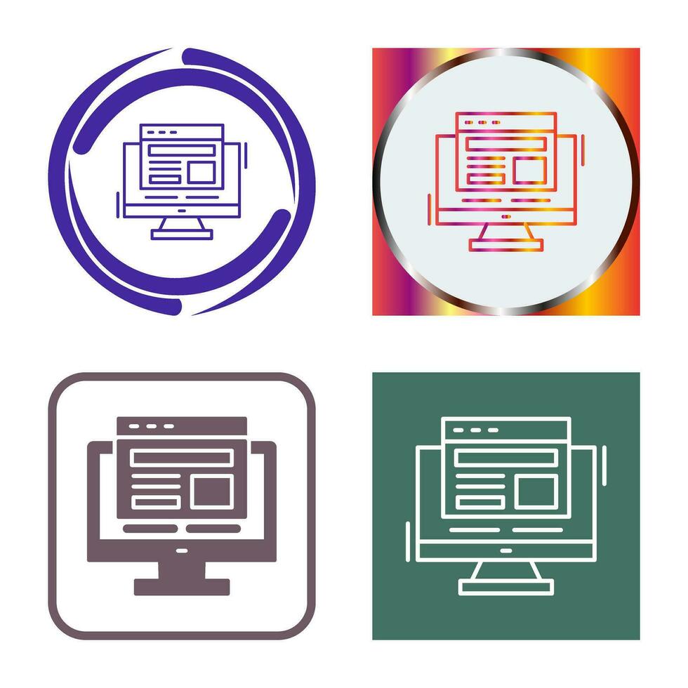 Adaptive Layout Vector Icon