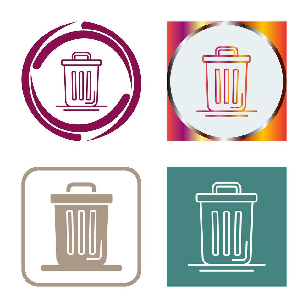 Trash Can Vector Icon